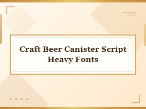 Craft Beer Labels with Heavy Metal Script Fonts
