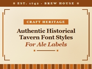 Authentic Ale Label Scripts From Historic Taverns
